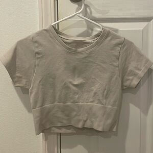 White crop top